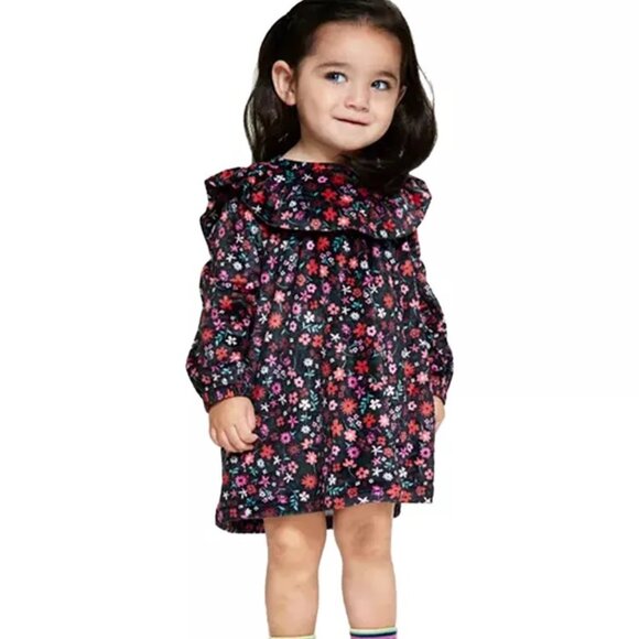 First Impressions Baby Girls Floral Ruffled Dress Size 0-3 Months 2-Piece Set - Picture 1 of 5